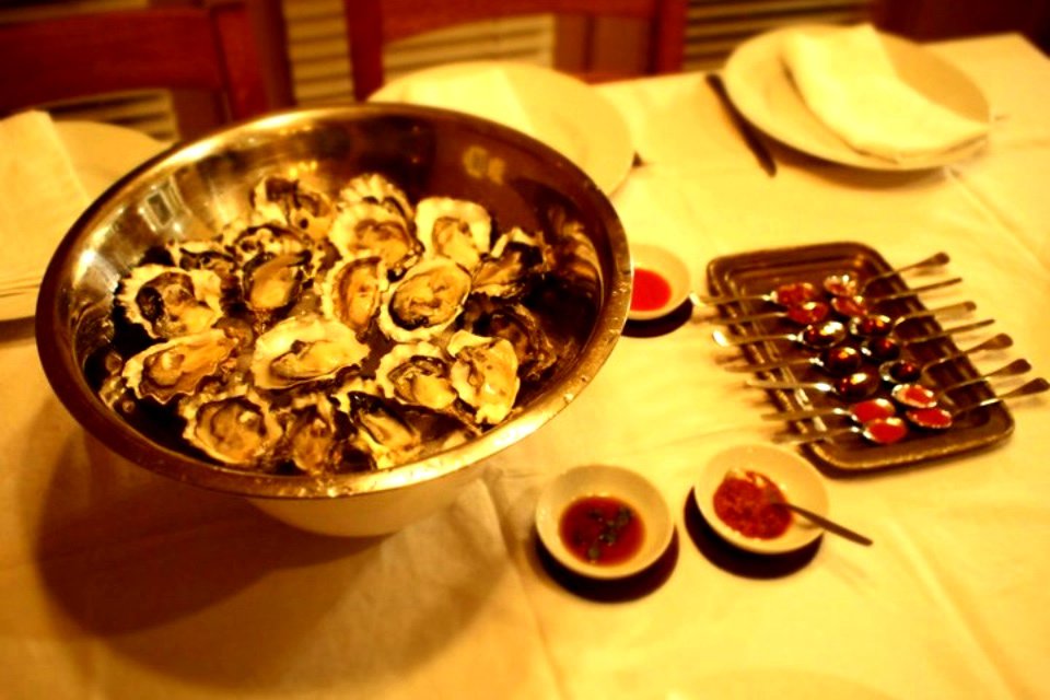 Fresh Oysters on Shells
