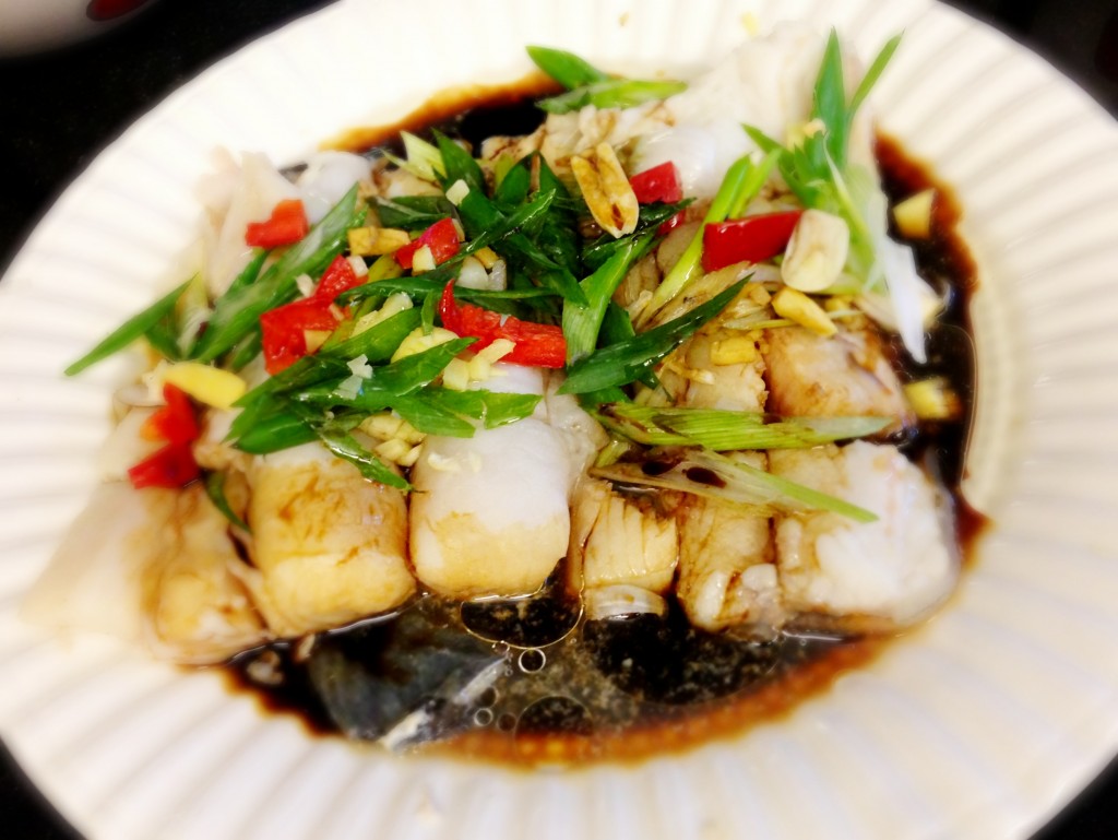 Steamed Halibut and Ling Cod